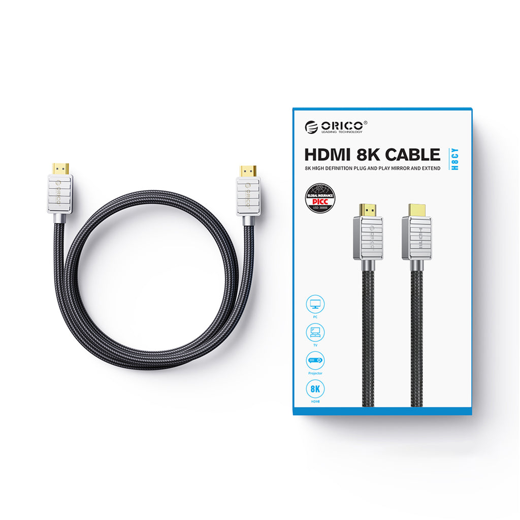 Orico H4CY HDMI 2.0 4K HDMI kabelis 3 m - juodas -- Video Cables