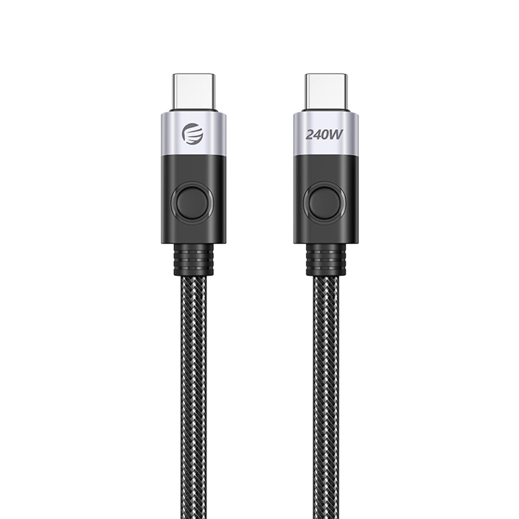 Orico CC240 USB-C to USB-C kabelis 240W USB4 40Gb/s 8K 60Hz 0.5m - juodas -- Cell phone cables