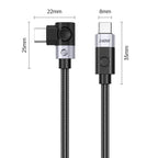 Orico CW240 USB-C to USB-C PD 240W 20Gb/s 0.5m kampuotas kabelis - juodas -- Cell phone cables