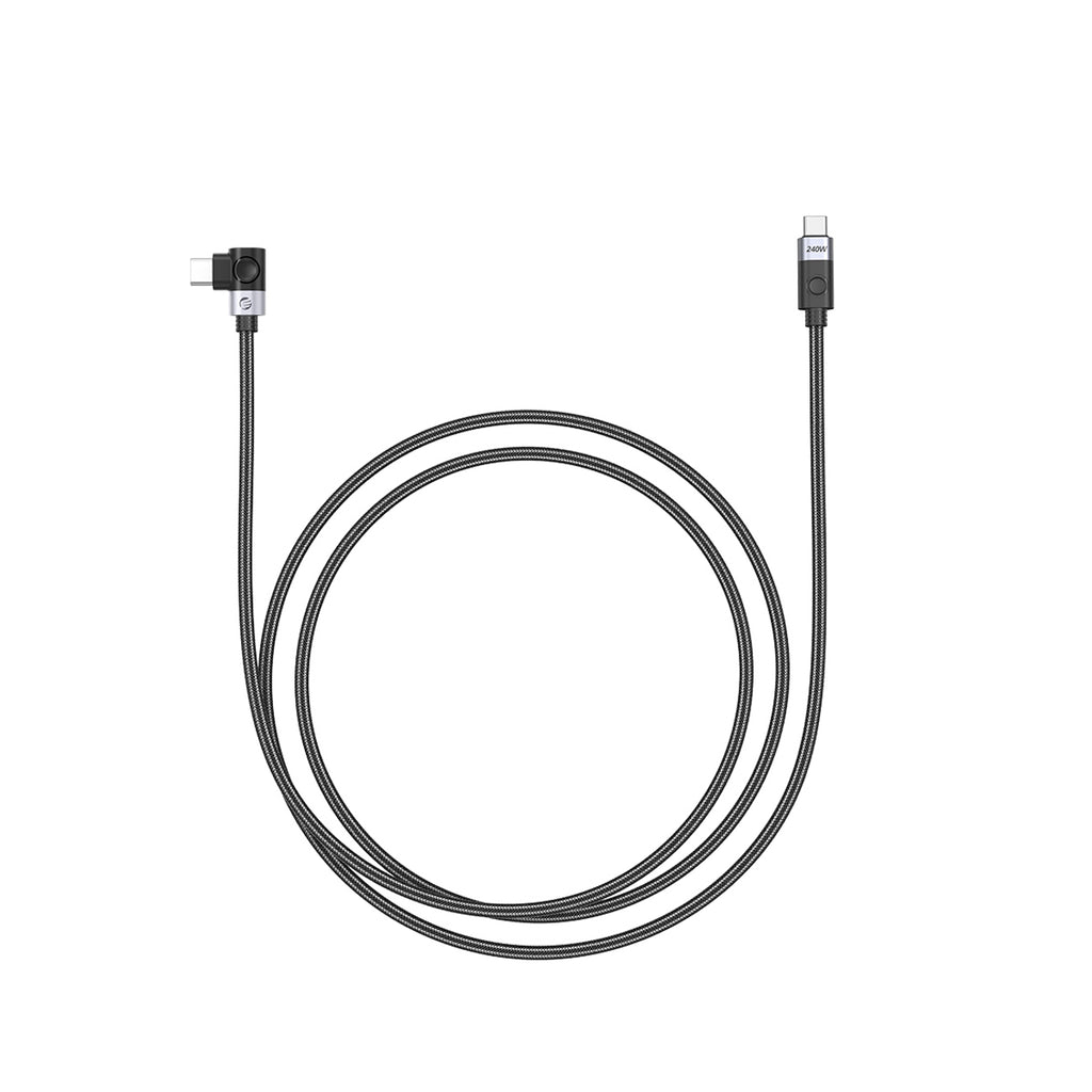 Orico CW240 USB-C į USB-C PD 240W 1,5m Kampuotas Kabelis - Juodas -- Cell phone cables