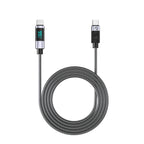 Orico LDC2C USB-C - USB-C PD 100 W kabelis su LED ekranu 480 Mb/s 2 m - 2 vnt. - juodas -- Cell phone cables