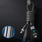 Orico LDA2L USB-A į Lightning kabelis 12W su LED ekranu 0,5m - juodas ir sidabrinis -- Cell phone cables