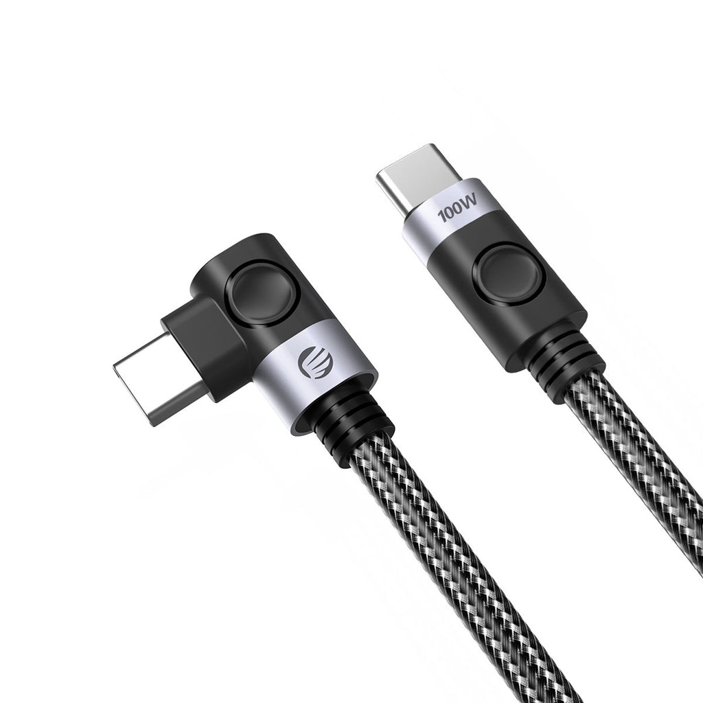 USB-C - USB-C kabelis Orico C2CW kampu PD 100 W 480 Mb/s 1 m - juodas -- Cell phone cables