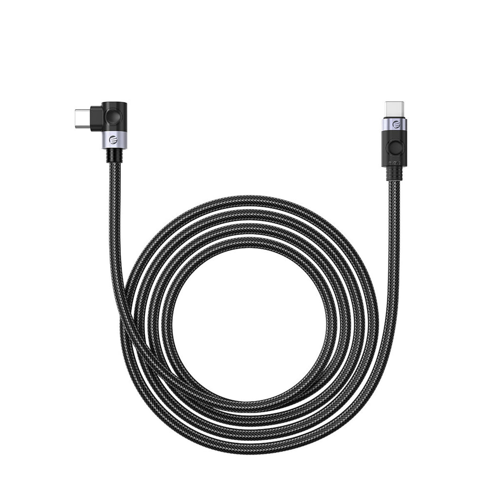 USB-C - USB-C kabelis Orico C2CW kampu PD 100 W 480 Mb/s 1 m - juodas -- Cell phone cables