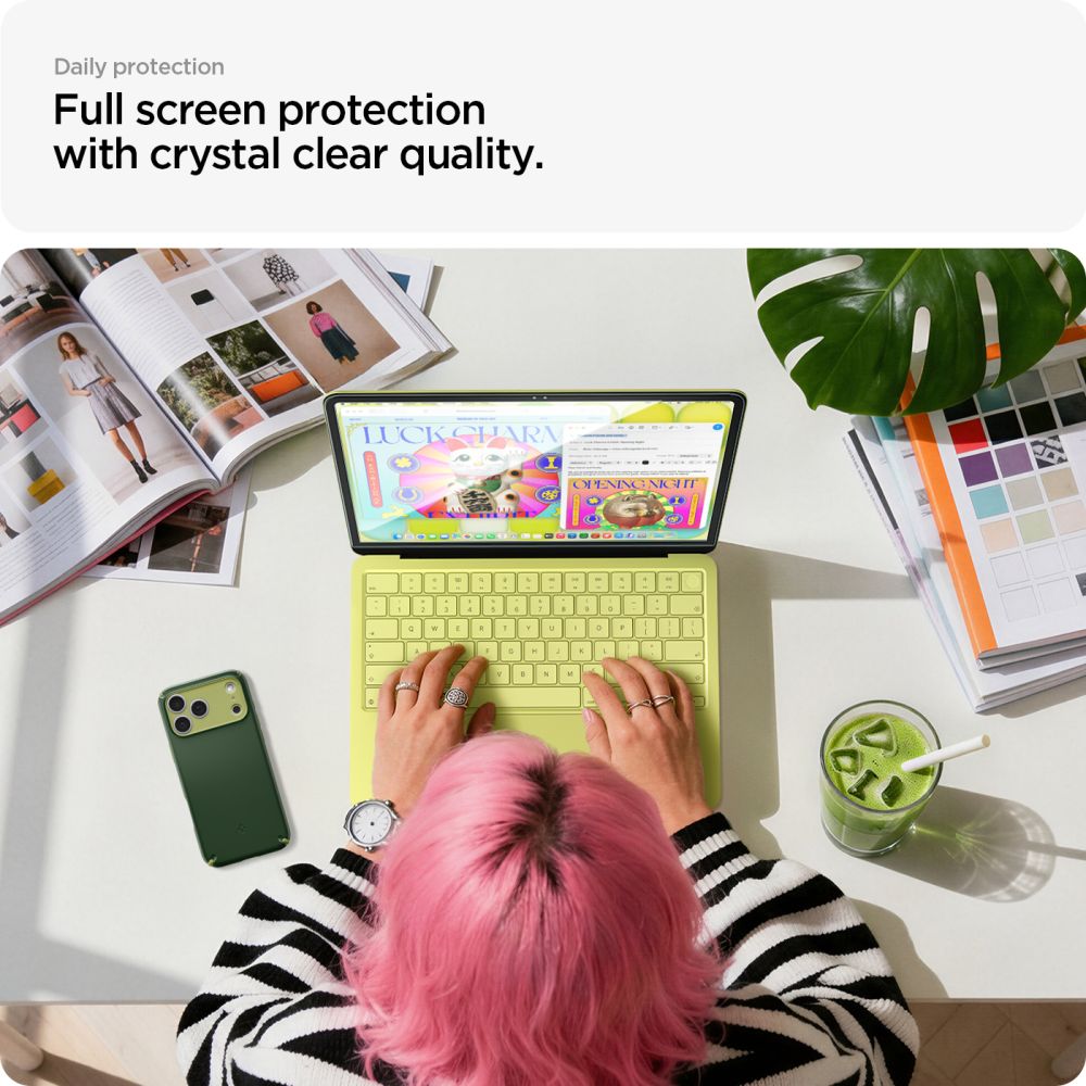 Spigen Glas.tR Slim FC grūdintas stiklas MacBook Neo 13" 2026 - juodas -- MacBook Neo 13" 2026
