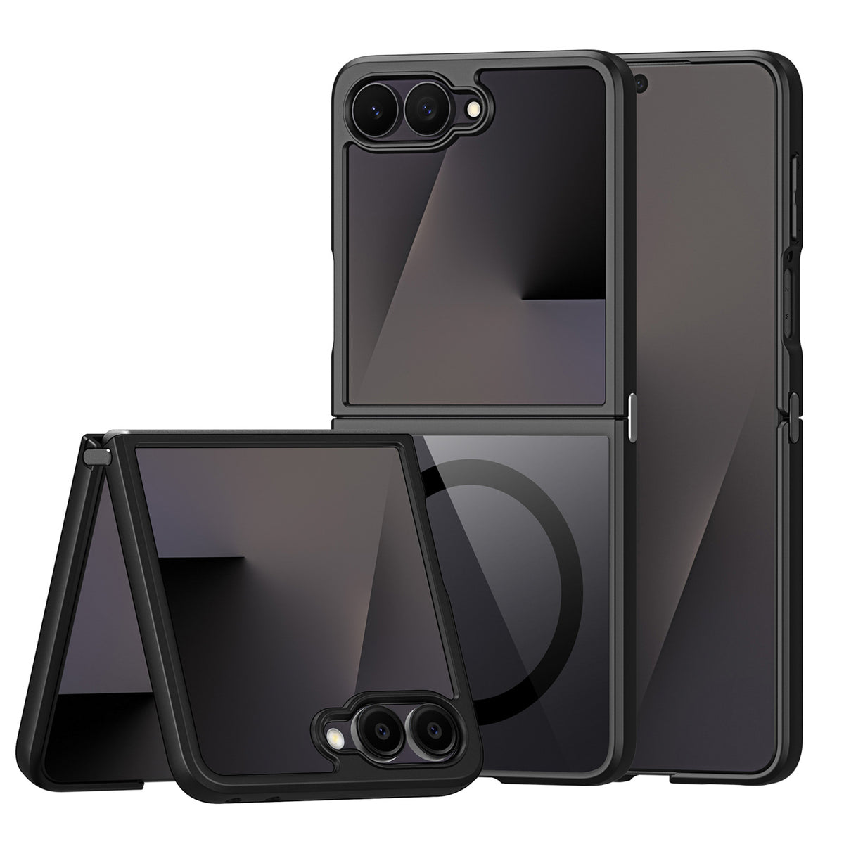 Dux Ducis Aimo Mag dėklas Samsung Galaxy Z Flip 8 suderinama su MagSafe - Juoda -- Samsung Galaxy Z Flip 8