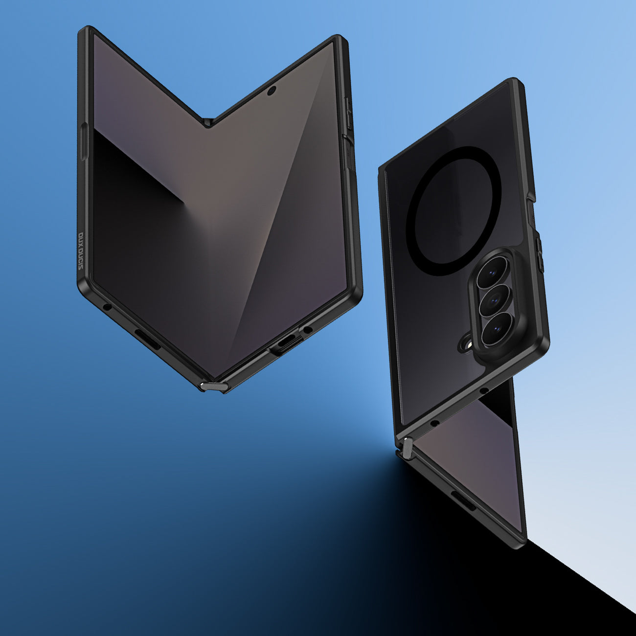 Dux Ducis Aimo Mag dėklas Samsung Galaxy Z Fold 8 suderinama su MagSafe - Juoda -- Samsung Galaxy Z Fold 8