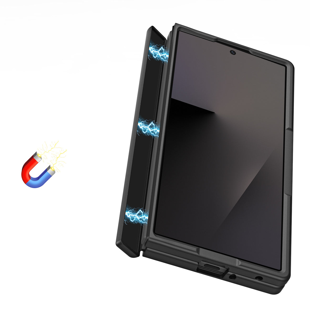 Dux Ducis Yind dėklas Samsung Galaxy Z Fold 8 / Z Fold 7 - Juoda -- Samsung Galaxy Z Fold 8 / Samsung Galaxy Z Fold 7