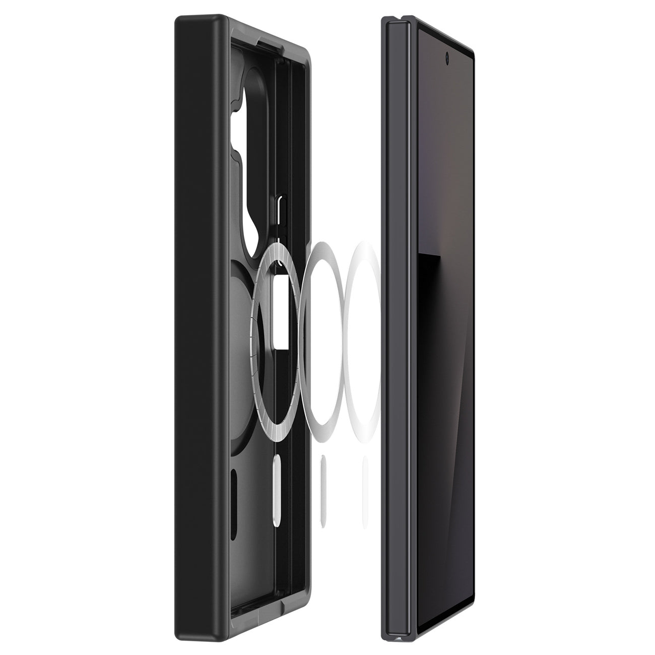 Dux Ducis Yind dėklas Samsung Galaxy Z Fold 8 / Z Fold 7 - Juoda -- Samsung Galaxy Z Fold 8 / Samsung Galaxy Z Fold 7