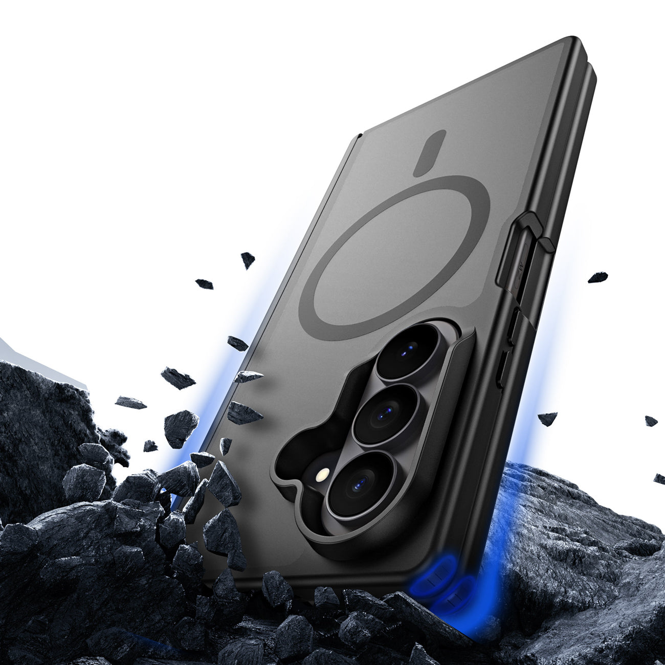 Dux Ducis Yind dėklas Samsung Galaxy Z Fold 8 / Z Fold 7 - Juoda -- Samsung Galaxy Z Fold 8 / Samsung Galaxy Z Fold 7