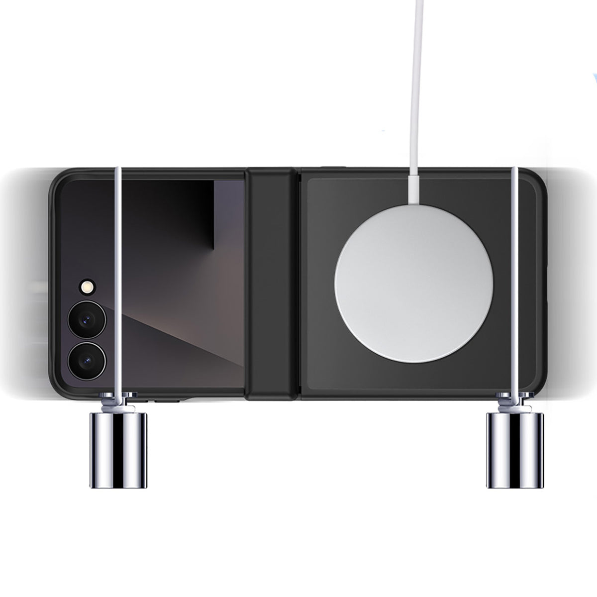 Dux Ducis Yind deklas Samsung Galaxy Z Flip 8, suderinamas su MagSafe - juodas -- Samsung Galaxy Z Flip 8