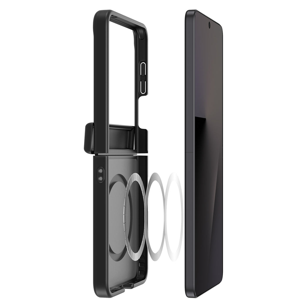 Dux Ducis Yind deklas Samsung Galaxy Z Flip 8, suderinamas su MagSafe - juodas -- Samsung Galaxy Z Flip 8