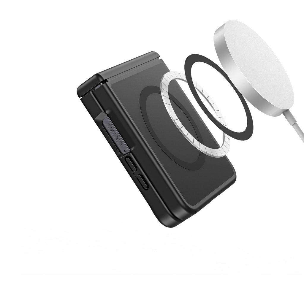 Dux Ducis Yind deklas Samsung Galaxy Z Flip 8, suderinamas su MagSafe - juodas -- Samsung Galaxy Z Flip 8