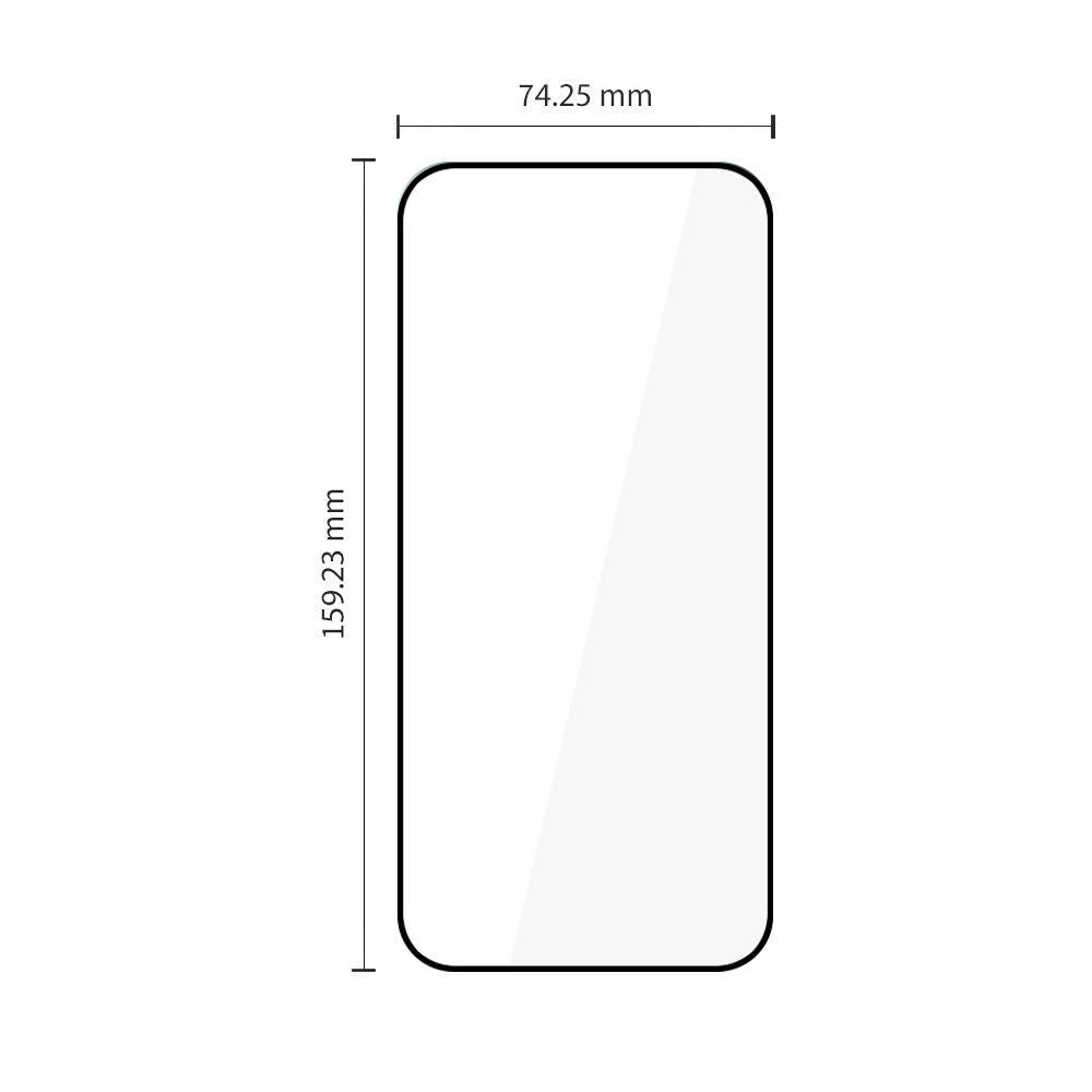 Tech-Protect Glass Fit+ 2 vnt. pakuotė grūdintas stiklas, skirtas Xiaomi 17T Pro – juodas -- Xiaomi 17T Pro