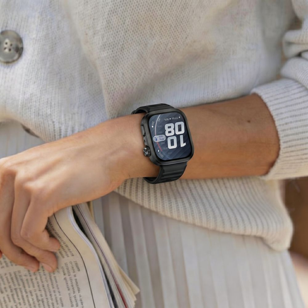 Tech-Protect Defense dėklas Huawei Watch Fit 5 Pro - Juodas -- Huawei Watch Fit 5 Pro
