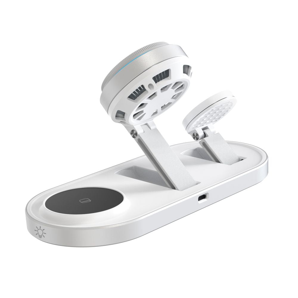 Tech-Protect A51 MagSafe 3-in-1 25W QI2.2 belaidis įkroviklis - baltas -- Cell phone chargers