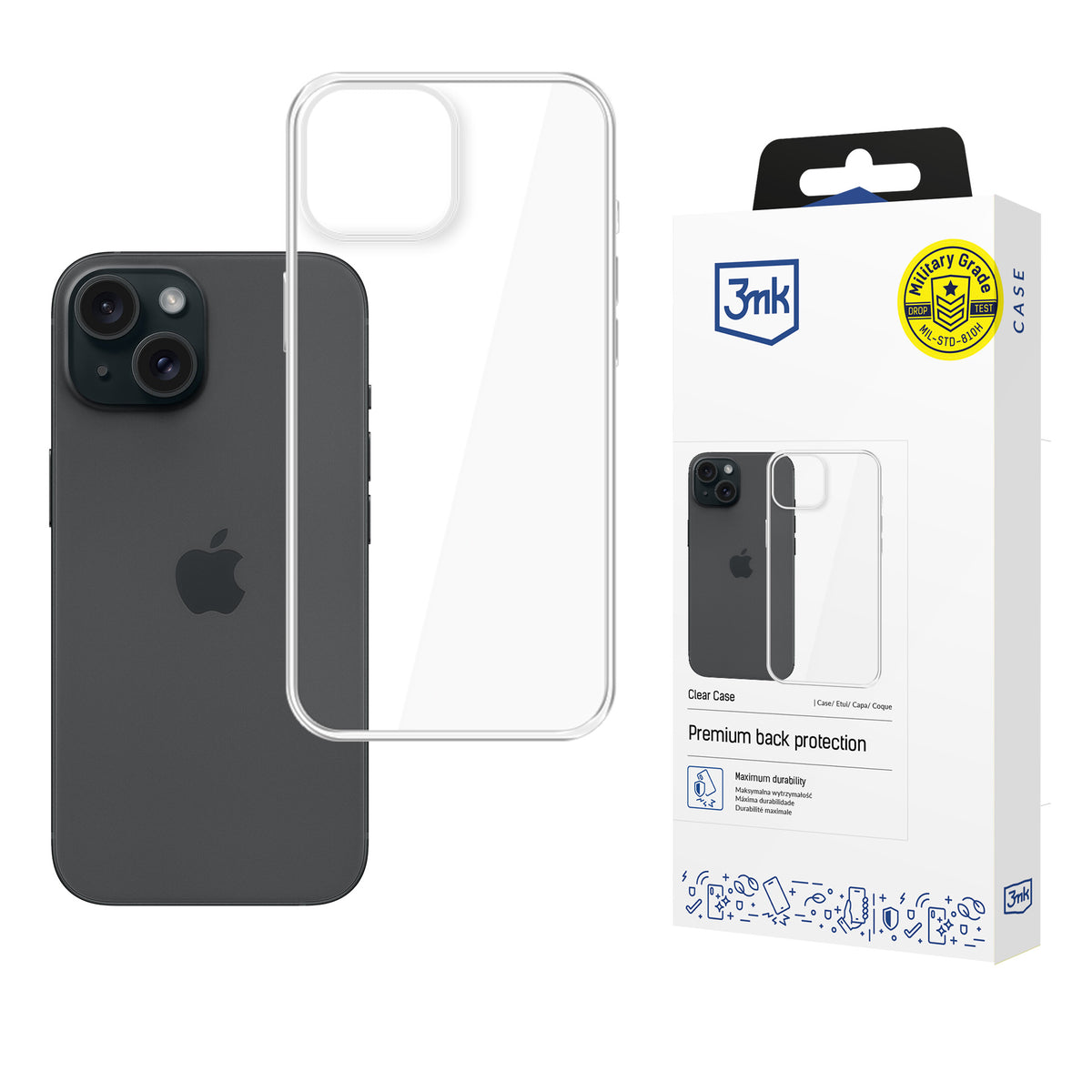 3mk Clear Case dėl iPhone 13 / 14 - permatamas -- iPhone 13 / iPhone 14