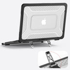 Tech-Protect Kevlar Pro dėklas MacBook Neo 13" 2026 - Juodas ir skaidrus -- MacBook Neo 13" 2026