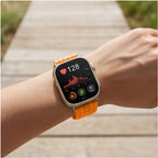Tech-Protect Nylon Dirželis Huawei Watch Fit 3 / 4 / 4 Pro / 5 / 5 Pro - Oranžinė -- Huawei Watch Fit 3 / Huawei Watch...