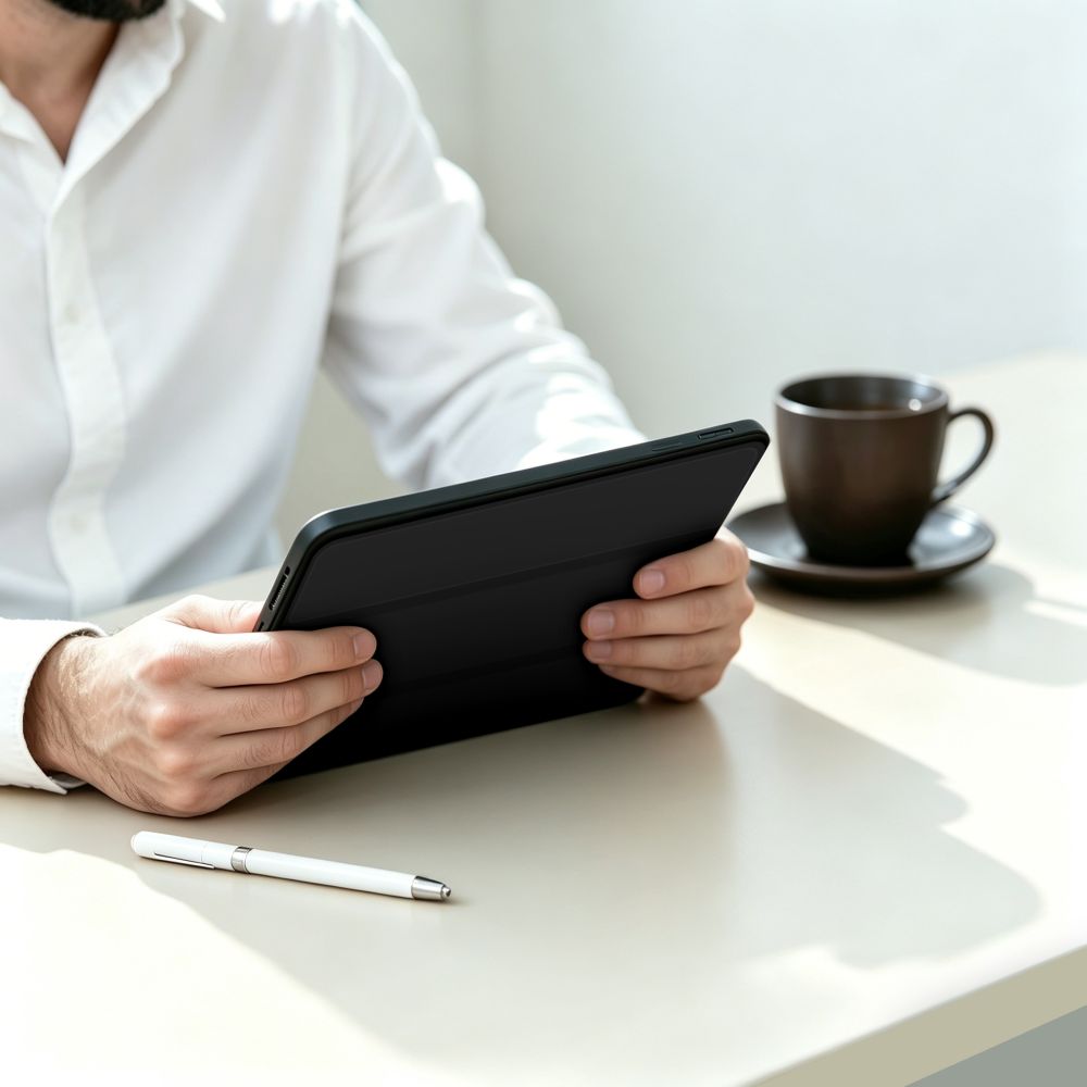Tech-Protect SmartCase Pen dėklas Xiaomi Redmi Pad 2 9.7" - juodas -- Xiaomi Redmi Pad 2