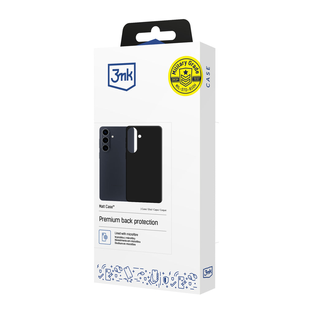 3mk Matt Case Samsung Galaxy S26 FE - juoda -- Samsung Galaxy S26 FE