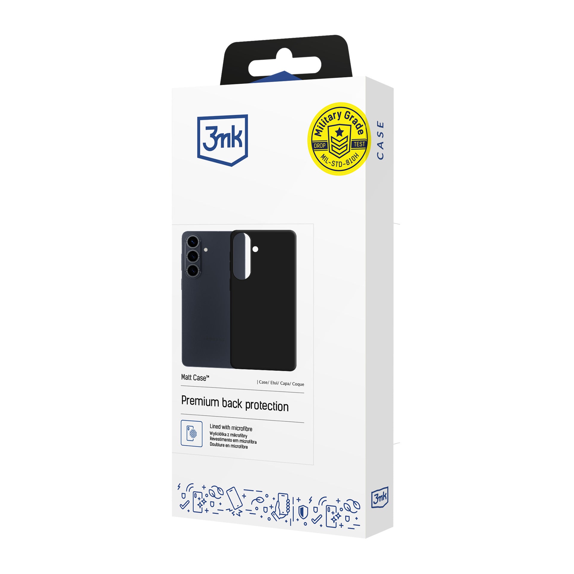 3mk Matt Case Samsung Galaxy S26 FE - juoda -- Samsung Galaxy S26 FE