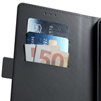 3mk Wallet Case Samsung Galaxy S26 FE - juoda -- Samsung Galaxy S26 FE