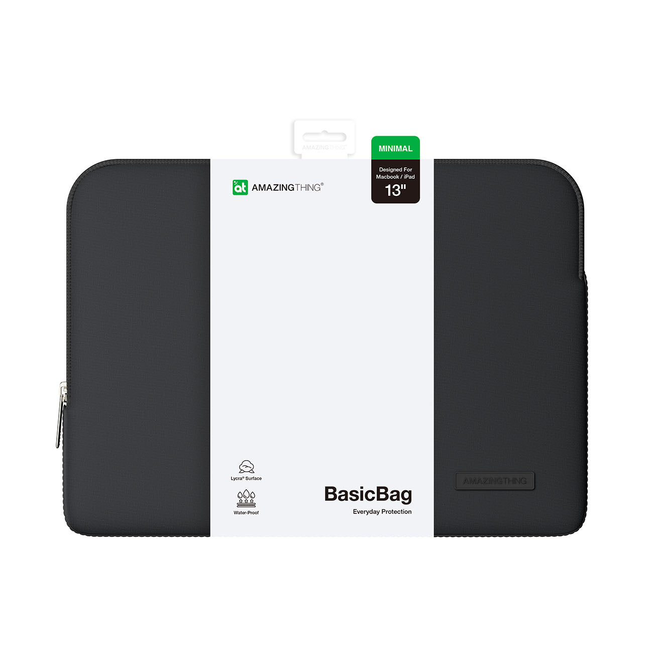 AmazingThing Minimal BasicBag nešiojamojo kompiuterio krepšys MacBook Neo 13" - Juodas -- Laptop Bags