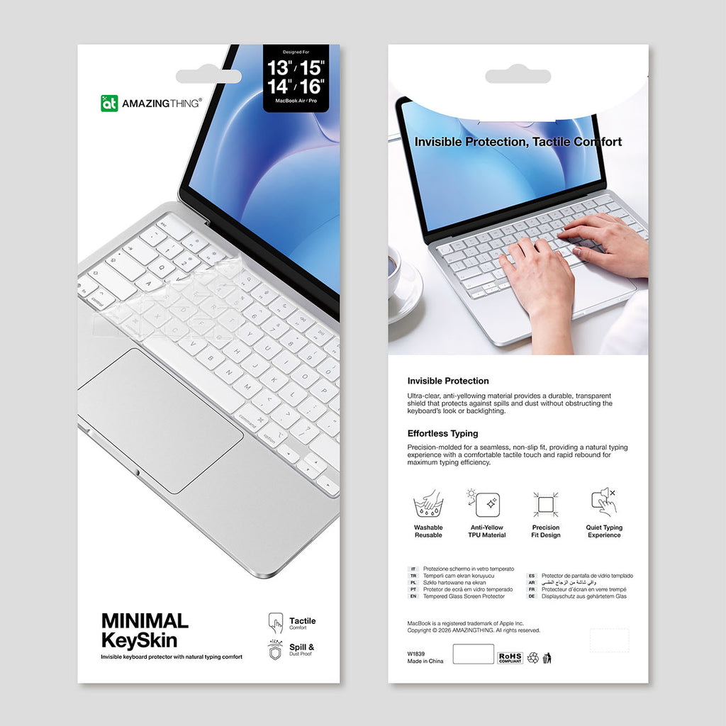AmazingThing Keyboard Protector MacBook Neo variacijai -- MacBook Neo 13"