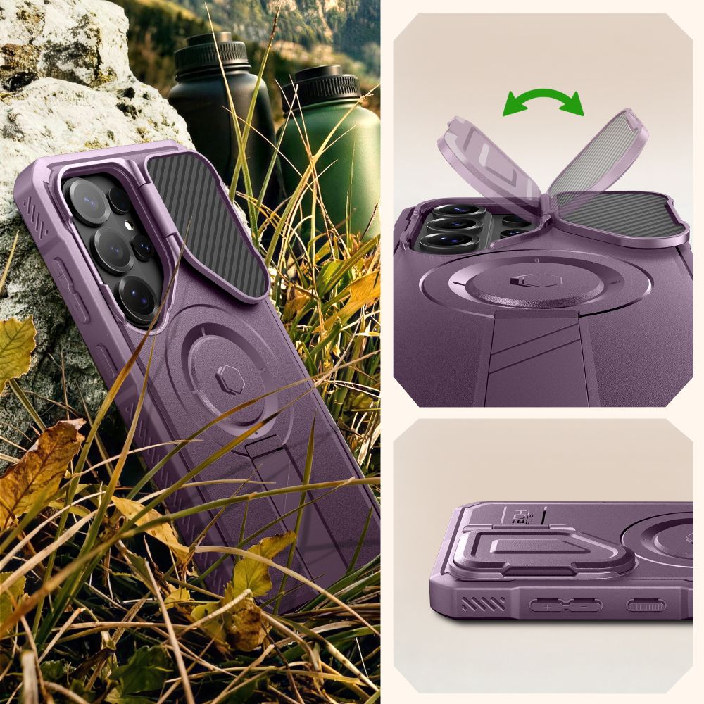 Tech-Protect Kevlar MagSafe 2-Set dėklas Samsung Galaxy S26 Ultra - Juodas -- Samsung Galaxy S26 Ultra