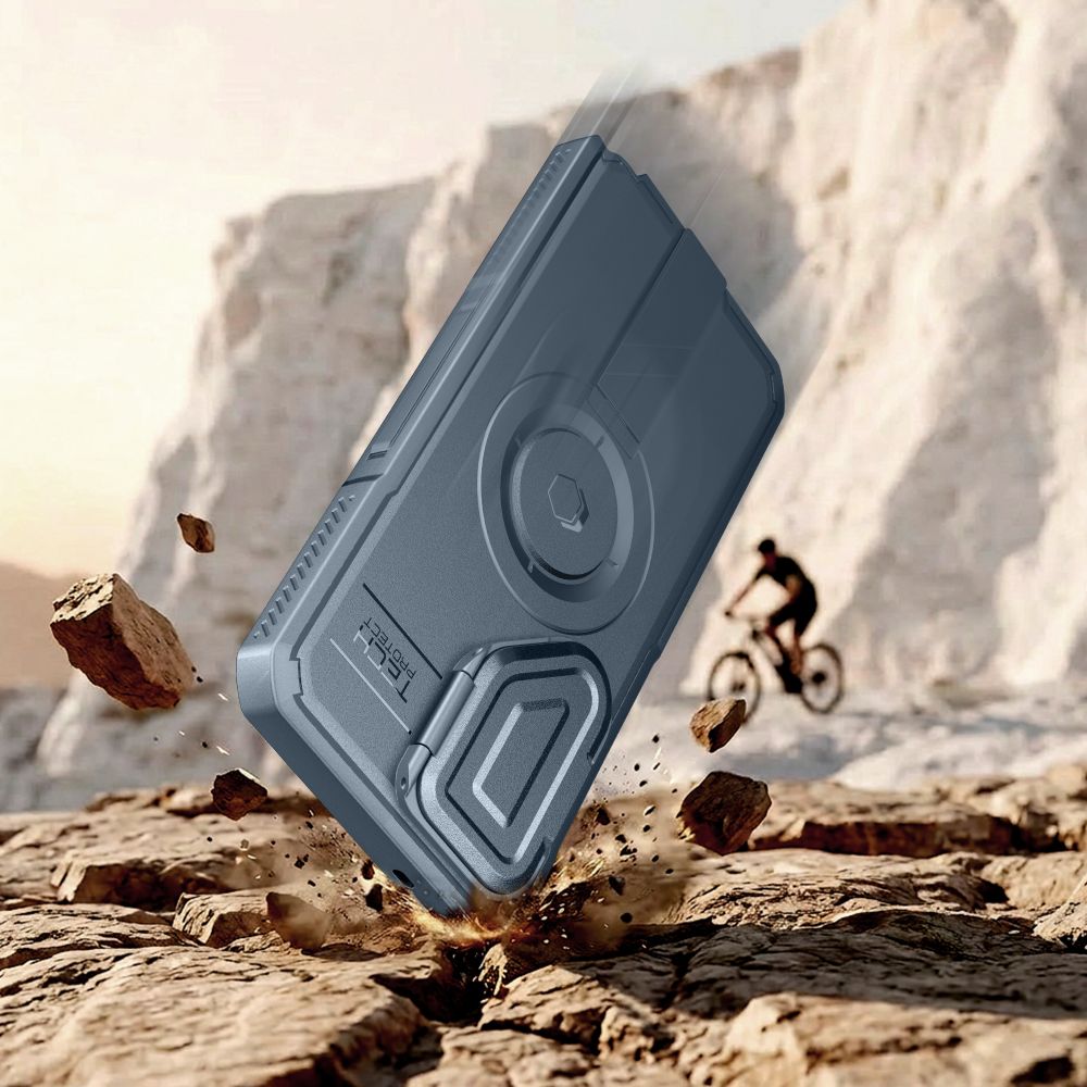 Tech-Protect Kevlar MagSafe 2-Set dėklas Samsung Galaxy S26 Ultra - Mėlynas -- Samsung Galaxy S26 Ultra