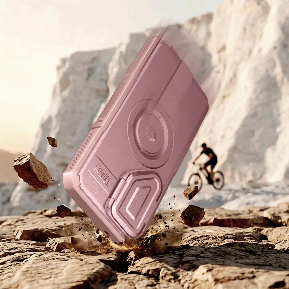 Tech-Protect Kevlar MagSafe 2-Set dėklas Samsung Galaxy S26 Ultra - Rožinis -- Samsung Galaxy S26 Ultra