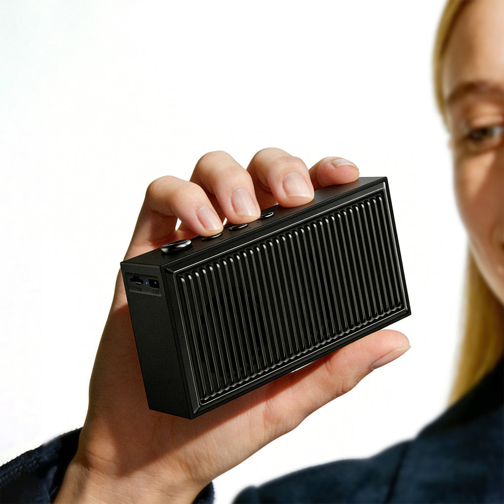 Acefast K9 Go Bluetooth garsiakalbis su stereofoniniu režimu ir ENC - juodas -- Bluetooth Speakers