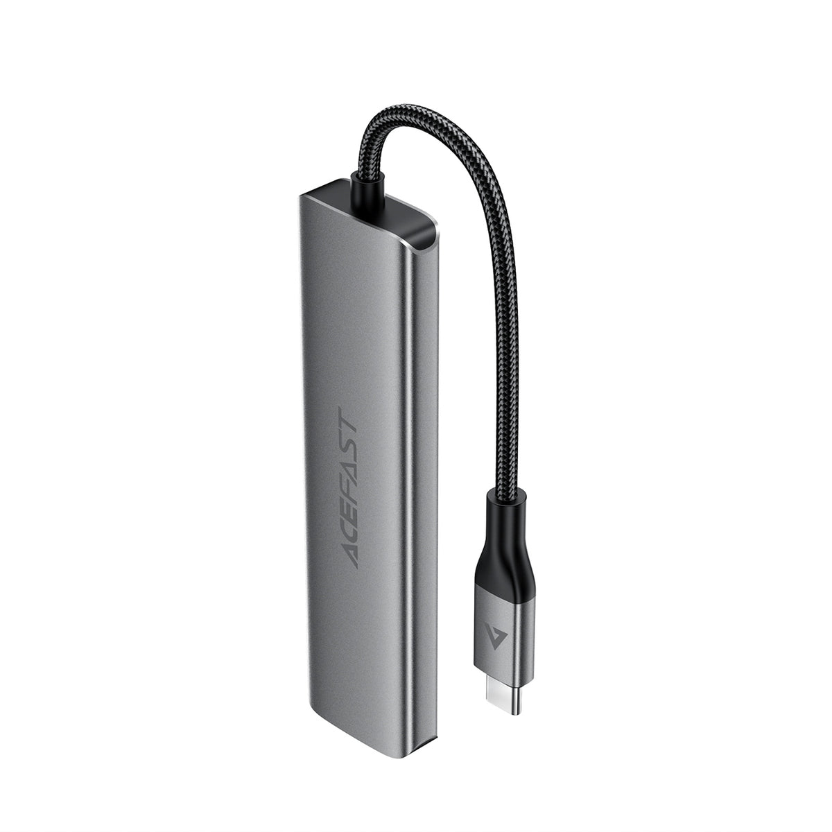 Acefast J18 USB Hub USB-C 6-in-1 HDMI 4K 60Hz PD90W Docking stotis - pilka -- USB Hubs