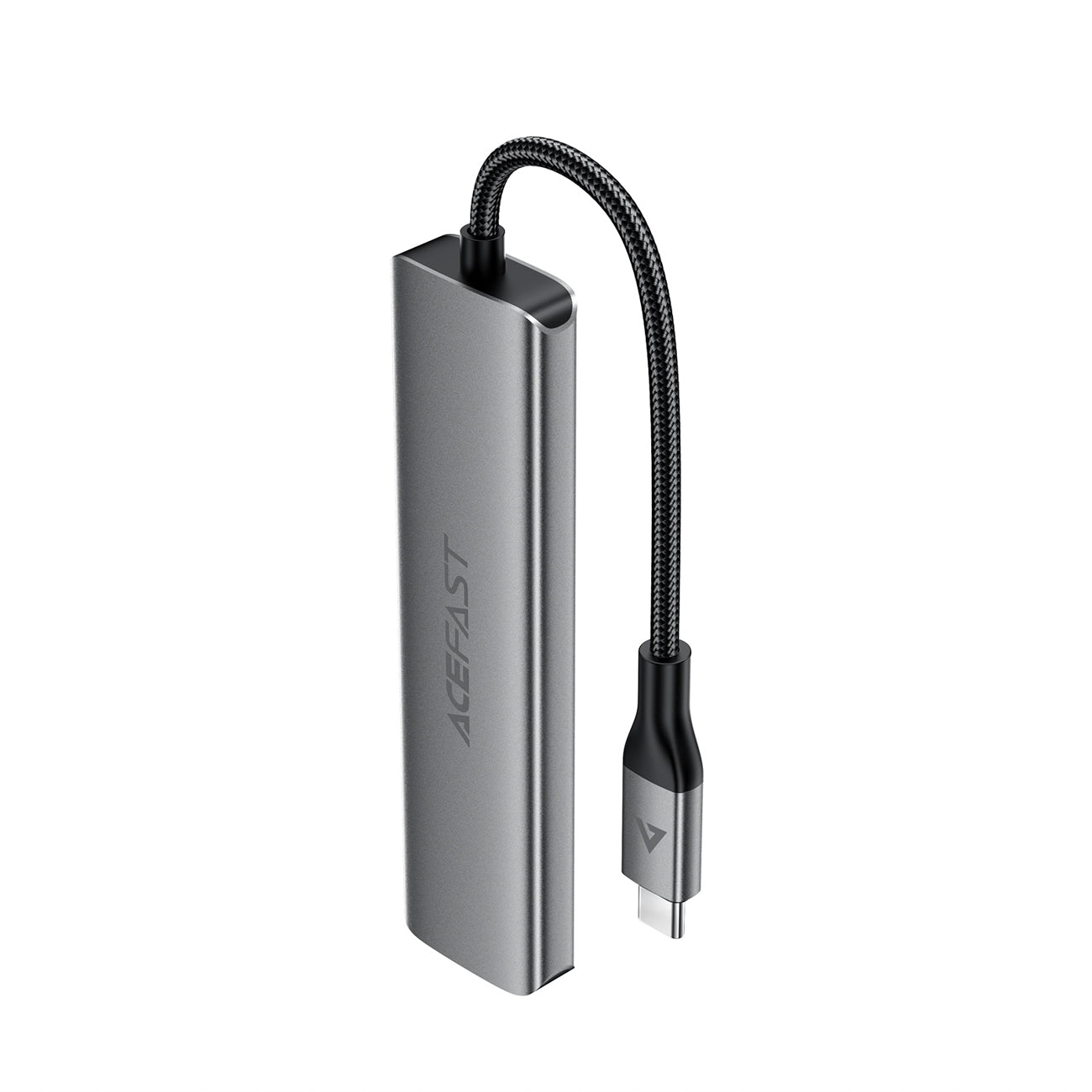 Acefast J18 USB Hub USB-C 6-in-1 HDMI 4K 60Hz PD90W Docking stotis - pilka -- USB Hubs