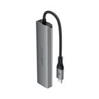 Acefast J16 USB Hub USB-C 5-in-1 HDMI 4K 60Hz PD90W Docking stotis - pilka -- USB Hubs