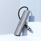 Acefast J16 USB Hub USB-C 5-in-1 HDMI 4K 60Hz PD90W Docking stotis - pilka -- USB Hubs