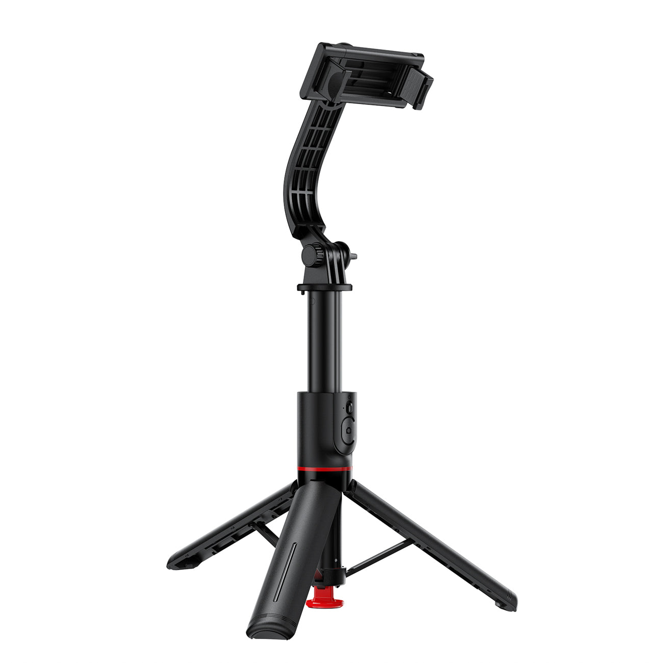 Acefast E42 savifotografinis lazdas su automatine trikoja ir Bluetooth nuotolinio valdymo pultu 1,05 m – Juodas -- Selfie...
