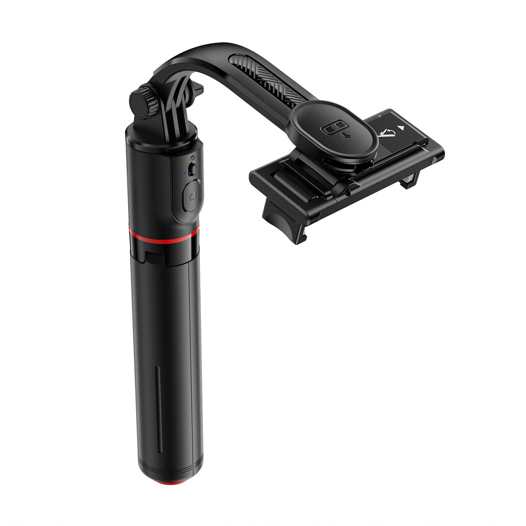 Acefast E42 savifotografinis lazdas su automatine trikoja ir Bluetooth nuotolinio valdymo pultu 1,05 m – Juodas -- Selfie...