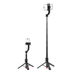 Acefast E42 savifotografinis lazdas su automatine trikoja ir Bluetooth nuotolinio valdymo pultu 1,05 m – Juodas -- Selfie...