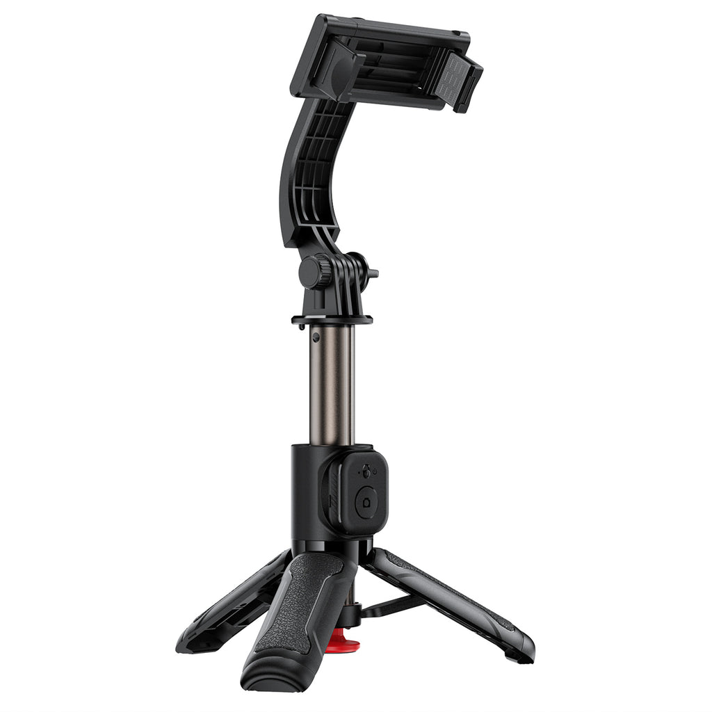 Acefast E42 savifotografinis lazdas su automatiniu trikoja ir Bluetooth nuotolinio valdymo pultu 63 cm – Juodas -- Selfie...