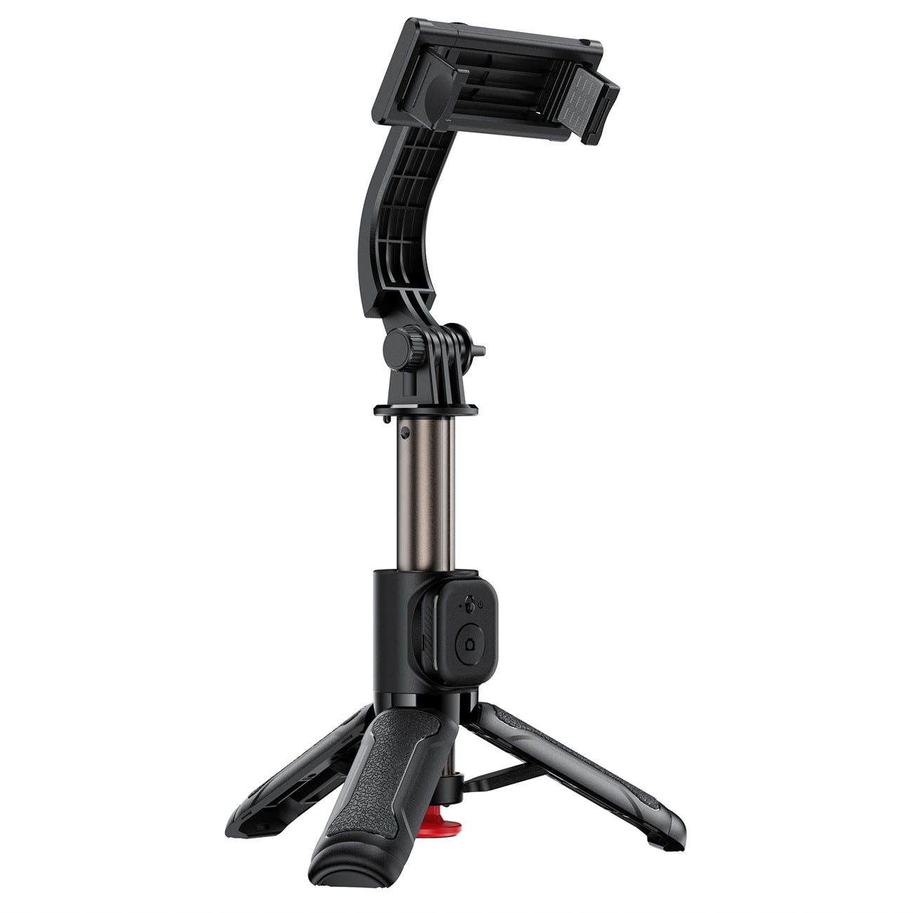 Acefast E42 savifotografinis lazdas su automatiniu trikoja ir Bluetooth nuotolinio valdymo pultu 63 cm – Juodas -- Selfie...