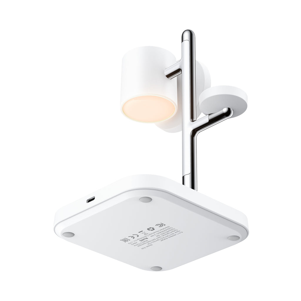 Acefast E39 Qi2.2 25W 4-in-1 belaidinis darbalaukio įkroviklis telefonui, laikrodžiui ir ausinėms su naktine šviesa –...