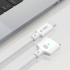 Tech-Protect MMC01 Ultraboost USB-C / USB-C MagSafe 3 140W 200cm Kabelis MacBook - Baltas -- MacBook