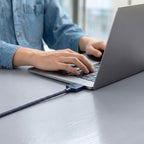 Tech-Protect MMC01 Ultraboost USB-C / USB-C MagSafe 3 140W 200cm Kabelis MacBook - Tamsiai mėlynas -- MacBook
