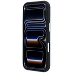 Mercedes Leather Semi Wrap Grill Pattern MagSafe dėklas iPhone 17 Pro - Juodas -- iPhone 17 Pro