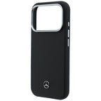 Mercedes Leather Semi Wrap Grill Pattern MagSafe dėklas iPhone 17 Pro - Juodas -- iPhone 17 Pro