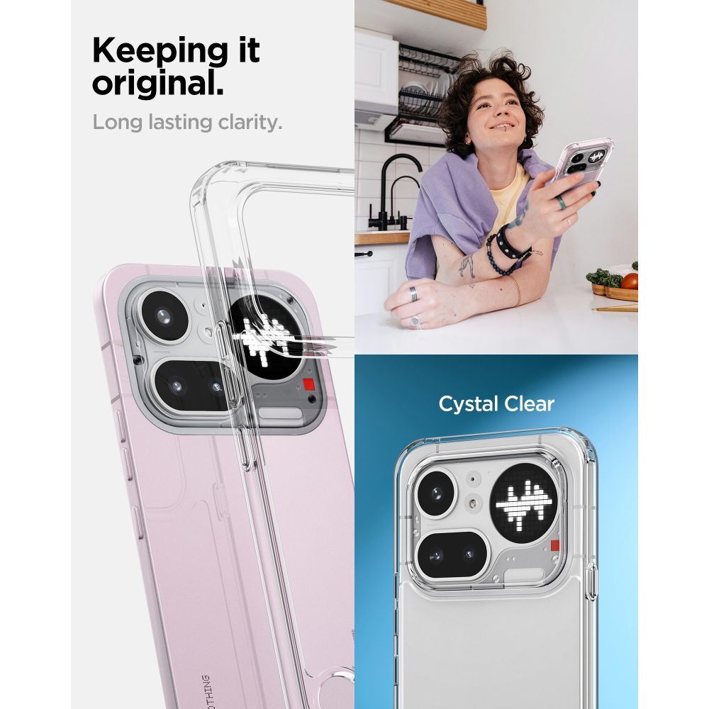 Spigen Ultra Hybrid dėklas Nothing Phone 4A Pro - Permatomas -- Nothing Phone (4a) Pro