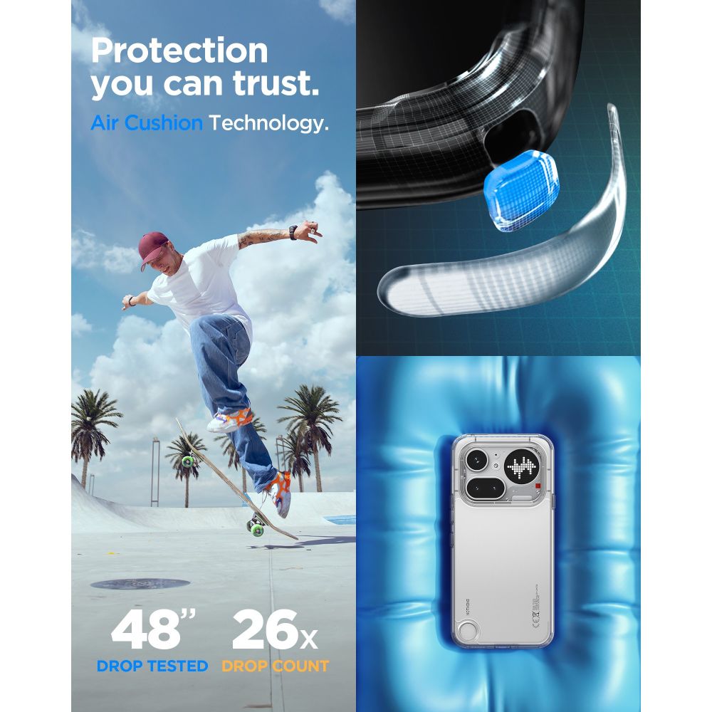 Spigen Ultra Hybrid dėklas Nothing Phone 4A Pro - Permatomas -- Nothing Phone (4a) Pro