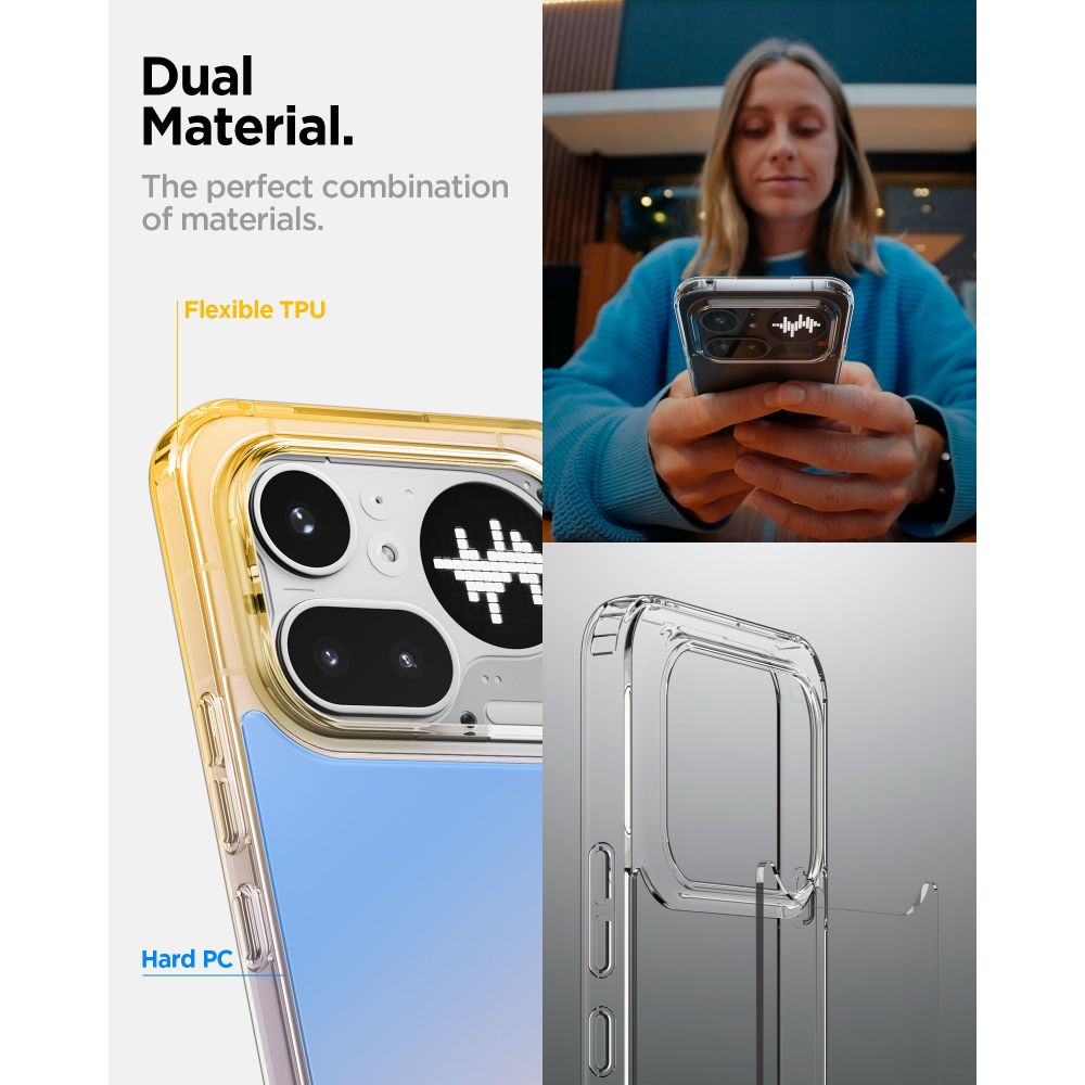 Spigen Ultra Hybrid dėklas Nothing Phone 4A Pro - Permatomas -- Nothing Phone (4a) Pro